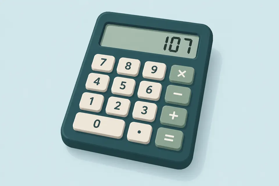 A simple desktop calculator
